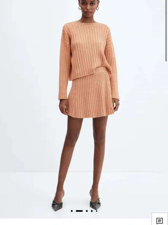 Mango Ribbed Neck Sweater - Picture 2 of 3